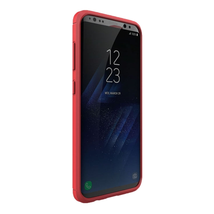For Galaxy S8 Brushed Carbon Fiber Texture Shockproof TPU Protective Cover Case (Red) - free shipping - PMC TechLife - Order now!