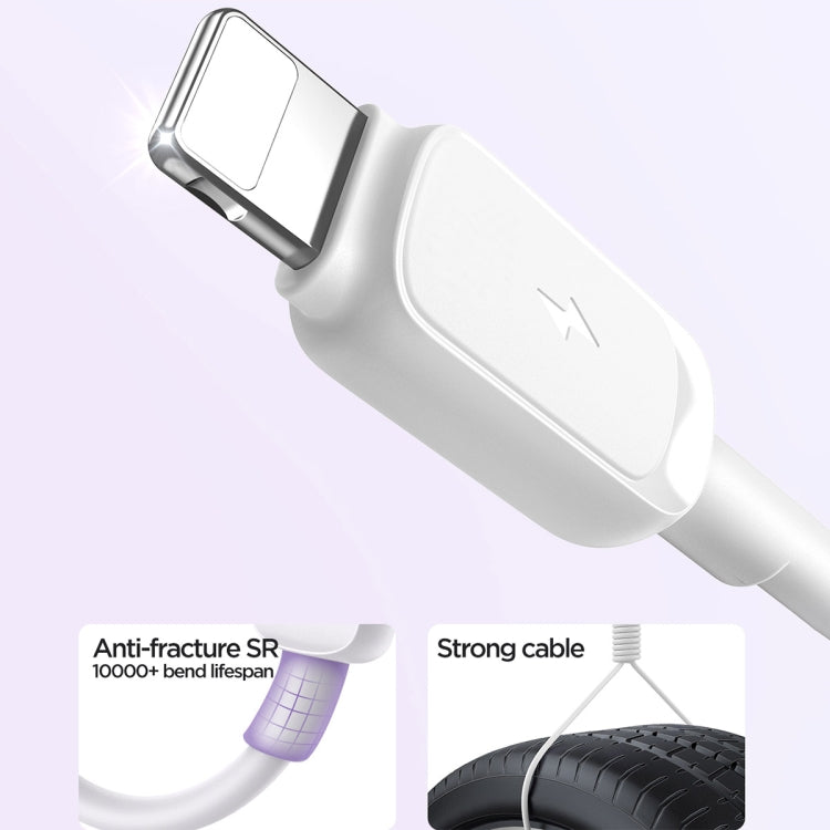 JOYROOM S-AL012A14 Multi-Color Series 2.4A USB to 8 Pin Fast Charging Data Cable, Length:1.2m(White) - Normal Style Cable by JOYROOM | Online Shopping South Africa | PMC TechLife