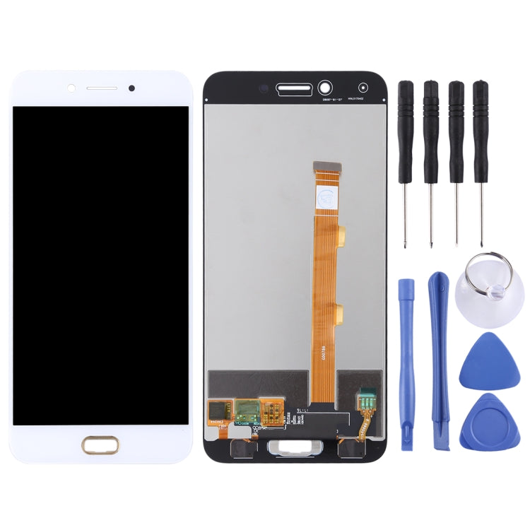 TFT LCD Screen for OPPO A77 with Digitizer Full Assembly(White) - LCD Screen by PMC Jewellery | Online Shopping South Africa | PMC Jewellery