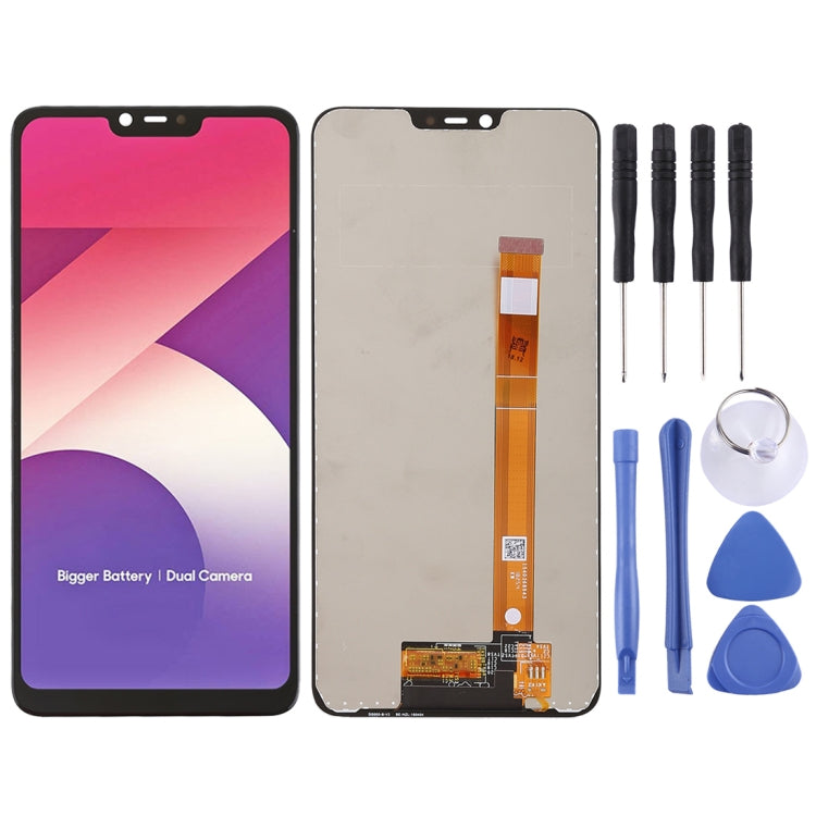 TFT LCD Screen for OPPO A5 / A3s / Realme C1 / Realme2 with Digitizer Full Assembly (Black) - free shipping - PMC TechLife - Order now!