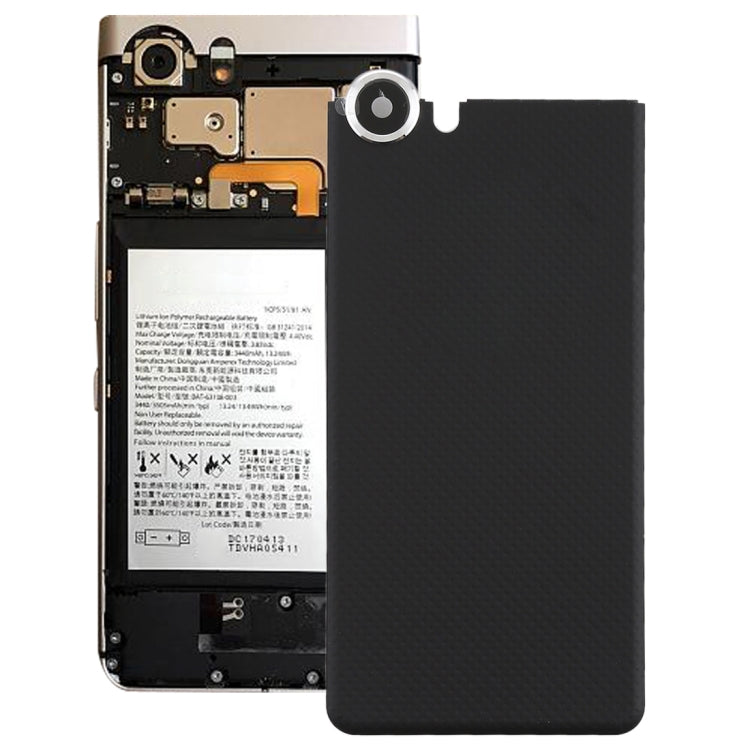 Back Cover with Camera Lens for Blackberry Keyone(Black) - For BlackBerry by PMC TechLife | Online Shopping South Africa | PMC TechLife