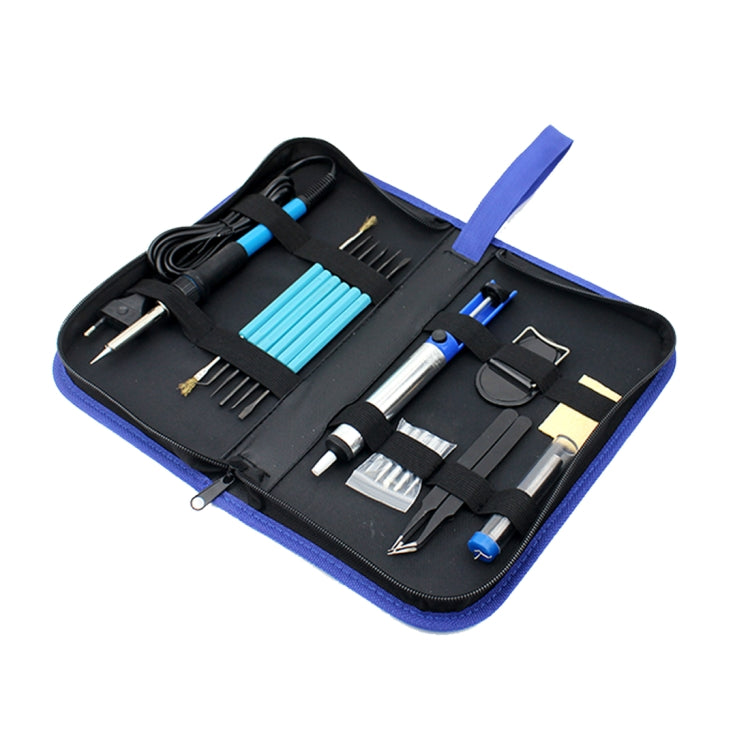 JIAFA JF-8125 18 in 1 Soldering Iron Tool Set with Bag, EU Plug(Black) - free shipping - PMC TechLife - Order now!