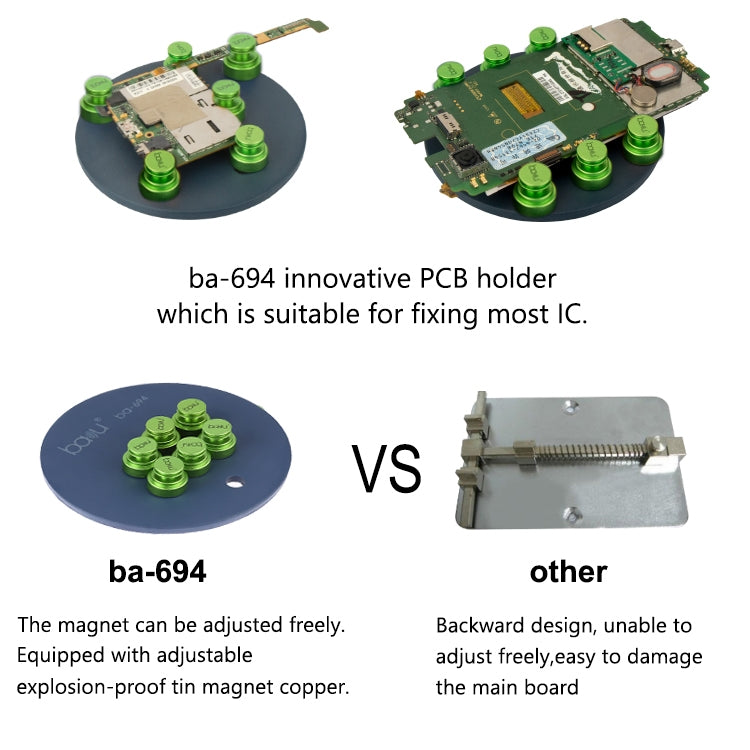 BAKU Universal PCB Fixture Movable Magnetic Jig Board Holder IC Maintenance Repair - Repair Fixture by BAKU | Online Shopping South Africa | PMC Jewellery