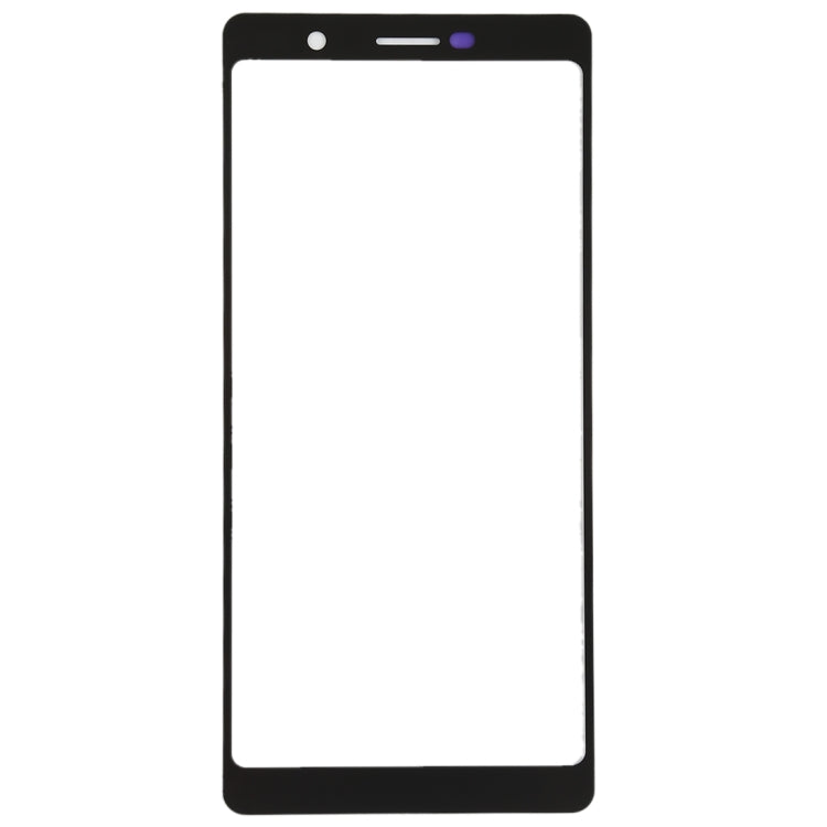 Front Screen Outer Glass Lens for Nokia 7 Plus / E9 Plus (Black) - Outer Glass Lens by PMC Jewellery | Online Shopping South Africa | PMC Jewellery