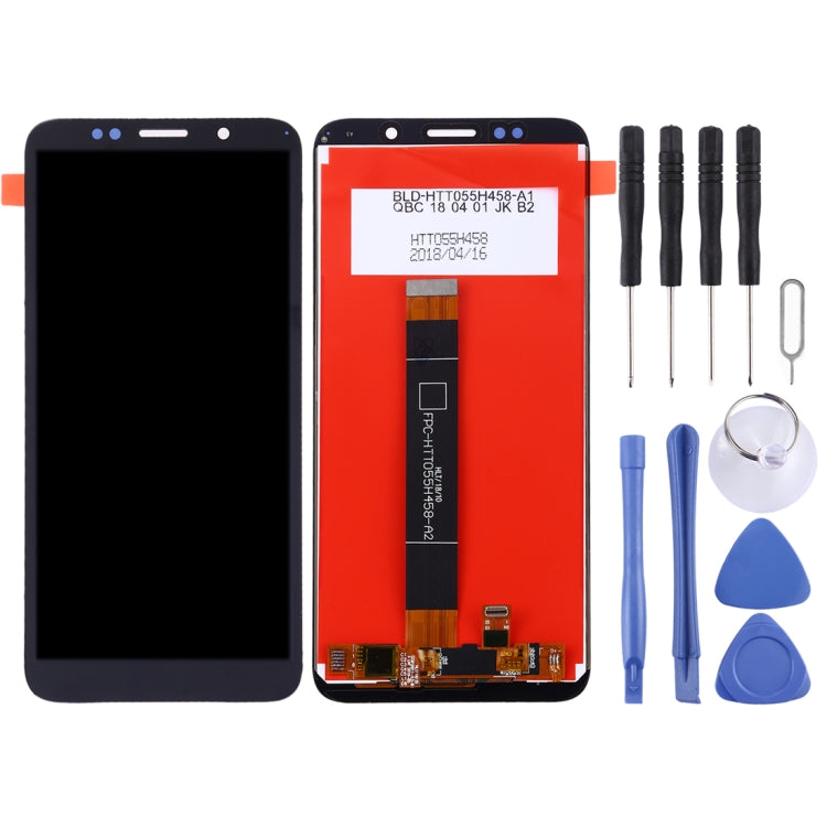 OEM LCD Screen for Huawei Y5 Prime (2018) with Digitizer Full Assembly (Black) - free shipping - PMC TechLife - Order now!