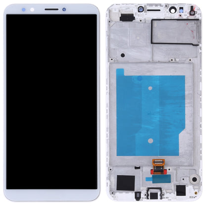 OEM LCD Screen for Huawei Y7 (2018) Digitizer Full Assembly with Frame (White) - LCD Screen by PMC Jewellery | Online Shopping South Africa | PMC Jewellery