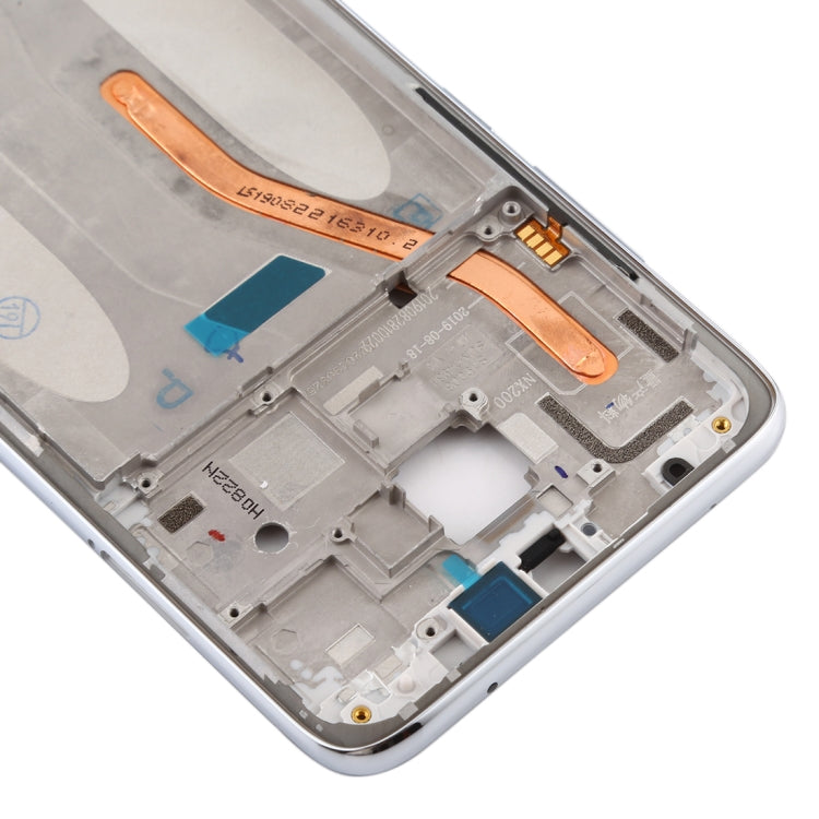 Front Housing LCD Frame Bezel Plate for Xiaomi Redmi Note 8 Pro (Double SIM Version)(White) - Frame Bezel Plate by PMC TechLife | Online Shopping South Africa | PMC TechLife