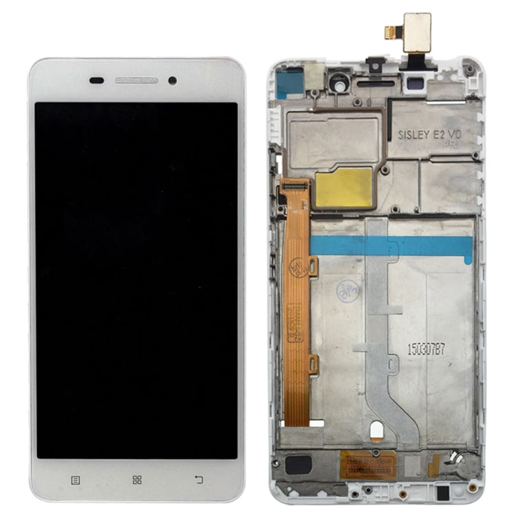 OEM LCD Screen for Lenovo S60 S60W S60T S60A Digitizer Full Assembly with Frame (White) - LCD Screen by PMC Jewellery | Online Shopping South Africa | PMC Jewellery