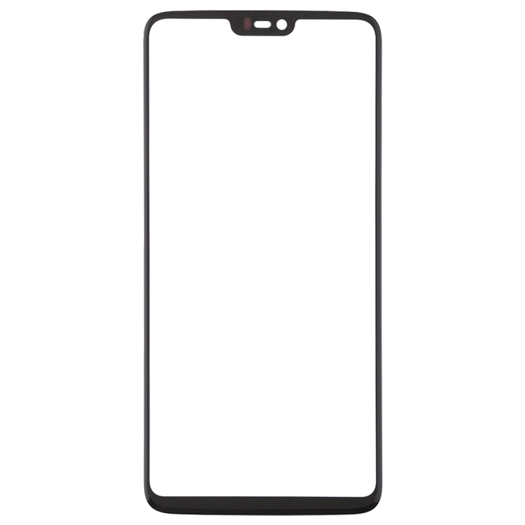 For OnePlus 6 Front Screen Outer Glass Lens (Black) - LCD Related Parts by PMC Jewellery | Online Shopping South Africa | PMC Jewellery