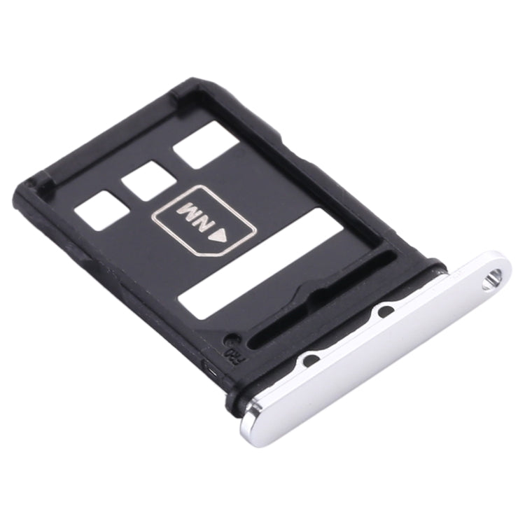 SIM Card Tray + NM Card Tray for Huawei P40 (White) - Card Socket by PMC TechLife | Online Shopping South Africa | PMC TechLife | Buy Now Pay Later Mobicred