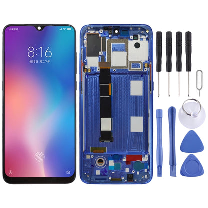 Original AMOLED LCD Screen for Xiaomi Mi 9 Digitizer Full Assembly with Frame(Blue) - LCD Screen by PMC Jewellery | Online Shopping South Africa | PMC Jewellery