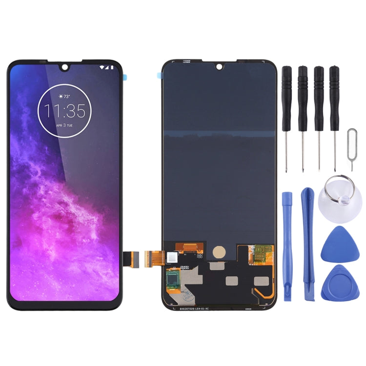 Original OLED LCD Screen for Motorola One Zoom with Digitizer Full Assembly  (Black) - free shipping - PMC TechLife - Order now!