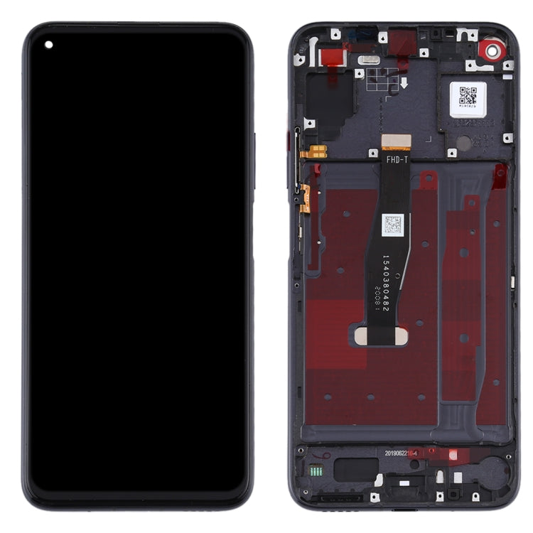 OEM LCD Screen for Huawei Honor 20 / Nova 5T Digitizer Full Assembly with Frame(Black) - LCD Screen by PMC Jewellery | Online Shopping South Africa | PMC Jewellery