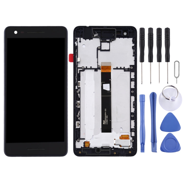 TFT LCD Screen for Nokia 2.1 Digitizer Full Assembly with Frame (Black) - free shipping - PMC TechLife - Order now!