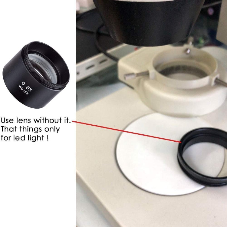 Stereo Microscopes Auxiliary Objective Lens Barlow Lens Magnifier 0.5X WD165 - free shipping - PMC TechLife - Order now!