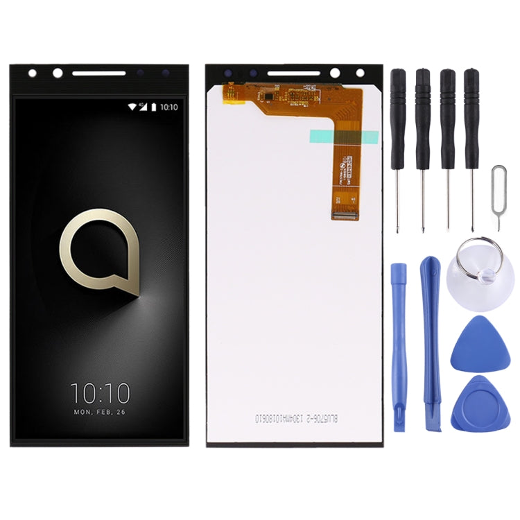 OEM LCD Screen for Alcatel 5 / 5086 / 5086Y / 5086D / 5086A with Digitizer Full Assembly (Black) - free shipping - PMC TechLife - Order now!