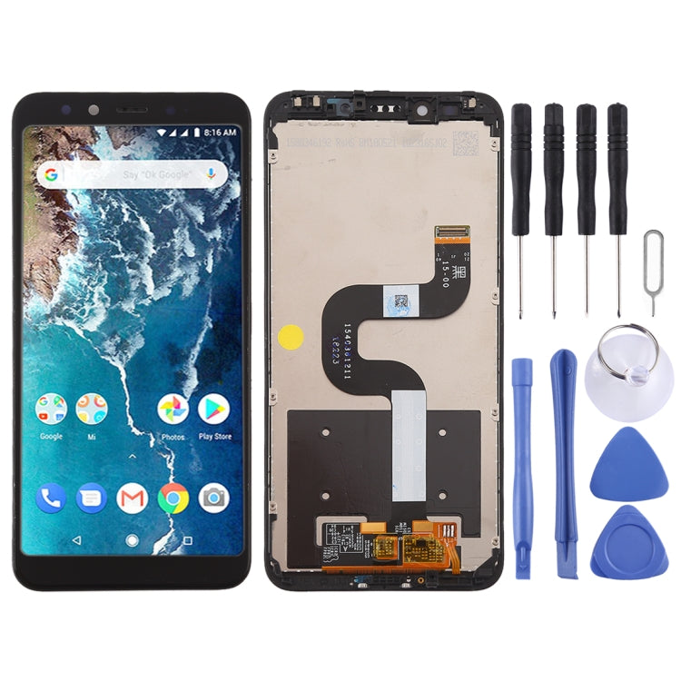 TFT LCD Screen for Xiaomi Mi 6X / A2 Digitizer Full Assembly with Frame(Black) - free shipping - PMC TechLife - Order now!
