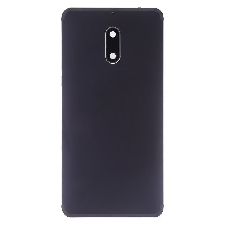 Battery Back Cover with Camera Lens & Side Keys for Nokia 6(Black) - Back Cover by PMC TechLife | Online Shopping South Africa | PMC TechLife