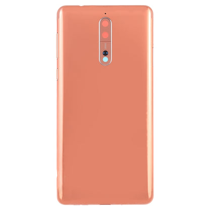 Battery Back Cover with Camera Lens & Side Keys for Nokia 8(Orange) - Back Cover by PMC Jewellery | Online Shopping South Africa | PMC Jewellery