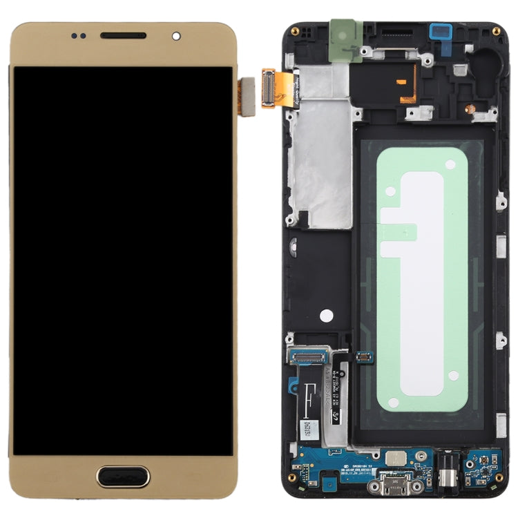 TFT LCD Screen for Galaxy A5 (2016) / A510F Digitizer Full Assembly with Frame (Gold) - LCD Screen by PMC Jewellery | Online Shopping South Africa | PMC Jewellery