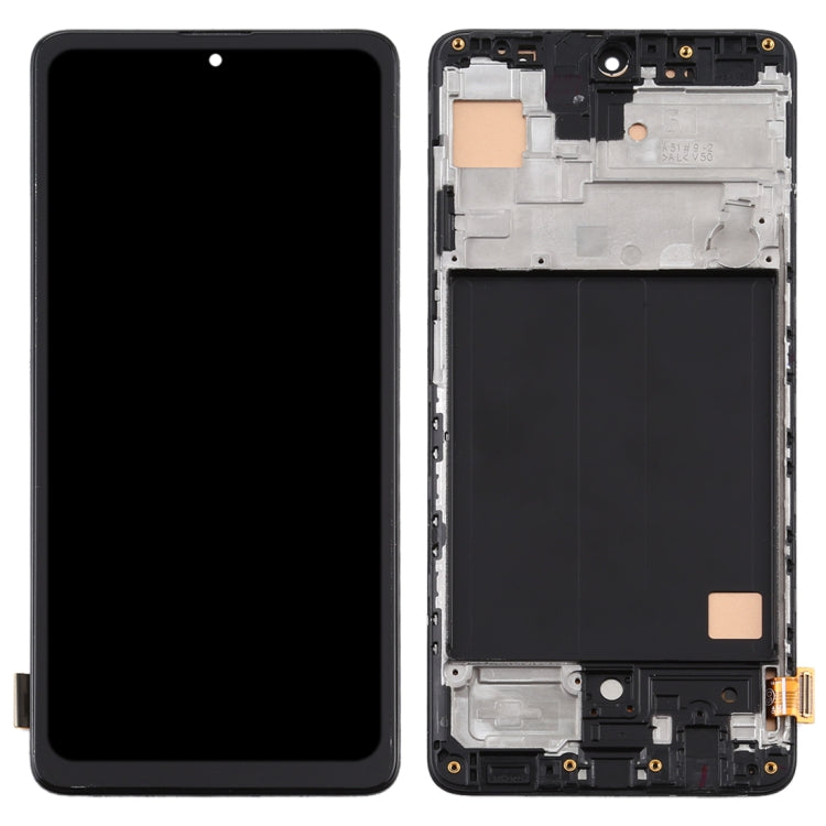 TFT Material LCD Screen and Digitizer Full Assembly With Frame, Not Supporting Fingerprint Identification for Samsung Galaxy A51 4G(Black) - LCD Screen by PMC Jewellery | Online Shopping South Africa | PMC Jewellery