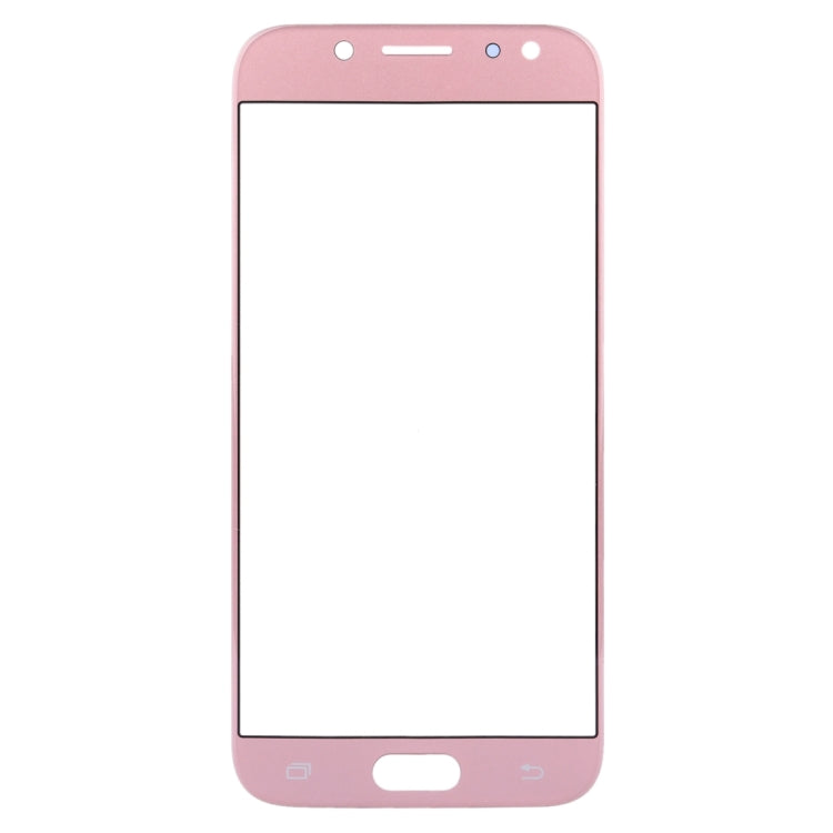 For Samsung Galaxy J7 (2017) / J730 10pcs Front Screen Outer Glass Lens (Rose Gold) - Outer Glass Lens by PMC Jewellery | Online Shopping South Africa | PMC Jewellery