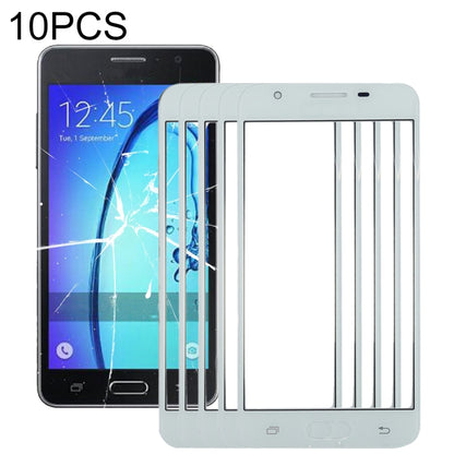 For Samsung Galaxy On5 / G550 10pcs Front Screen Outer Glass Lens (White) - Outer Glass Lens by PMC Jewellery | Online Shopping South Africa | PMC Jewellery