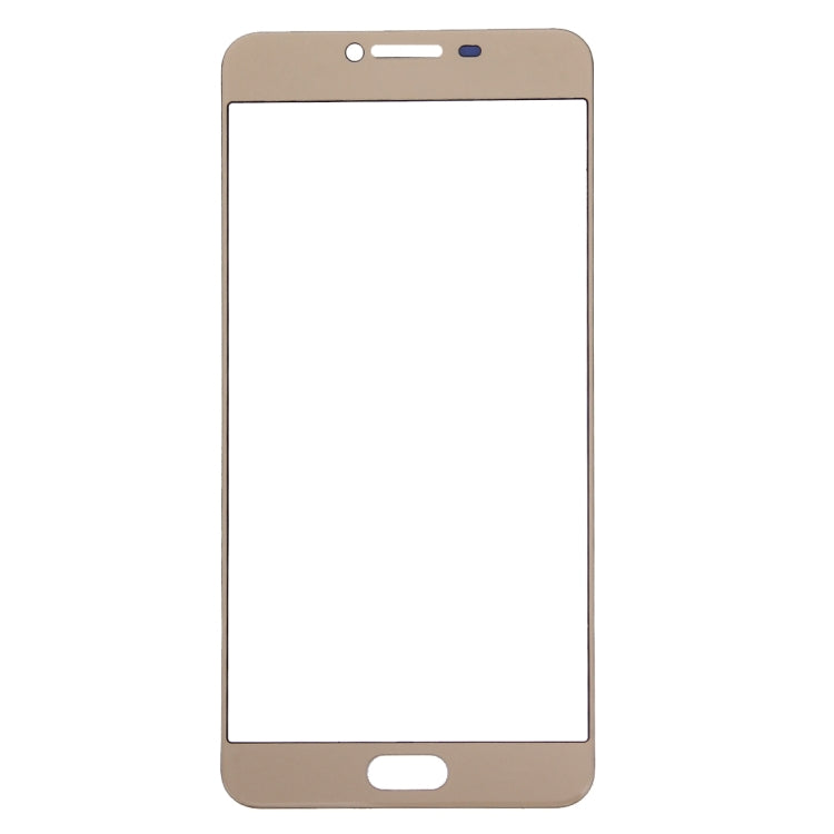 For Samsung Galaxy C7 10pcs Front Screen Outer Glass Lens (Gold) - Outer Glass Lens by PMC Jewellery | Online Shopping South Africa | PMC Jewellery