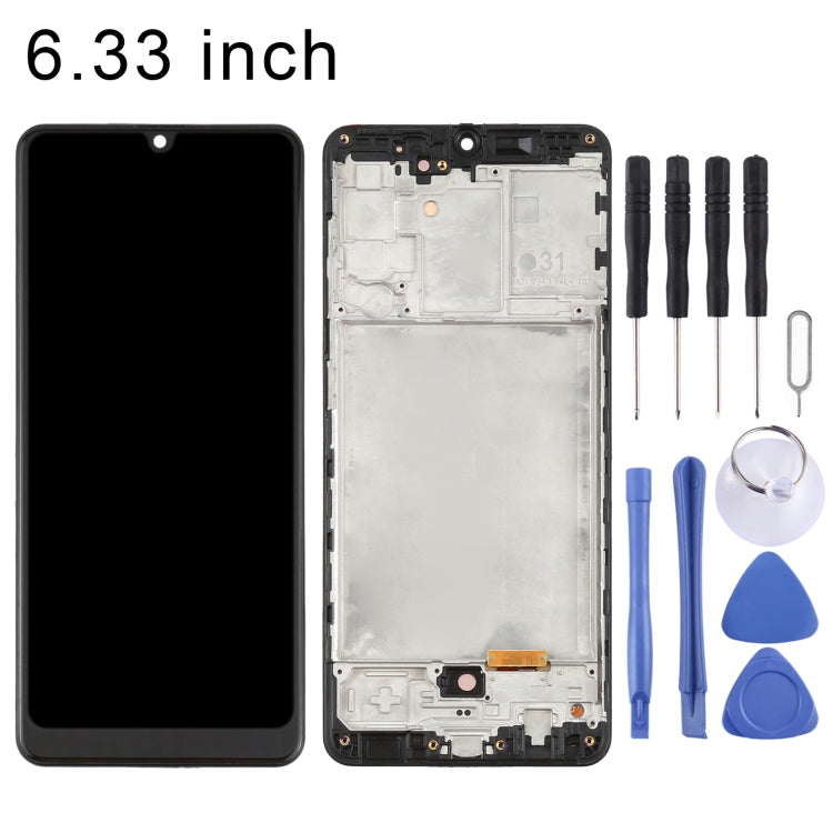 OLED LCD Screen for Samsung Galaxy A31 SM-A315 (6.33 inch) With Digitizer Full Assembly with Frame (Black) - LCD Screen by PMC Jewellery | Online Shopping South Africa | PMC Jewellery