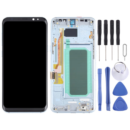OLED LCD Screen for Samsung Galaxy S8+ SM-G955 With Digitizer Full Assembly with Frame (Blue) - LCD Screen by PMC Jewellery | Online Shopping South Africa | PMC Jewellery