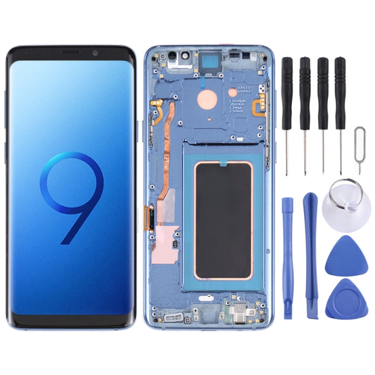 Super AMOLED LCD Screen for Galaxy S9+ / G965F / G965F / DS / G965U / G965W / G9650 Digitizer Full Assembly with Frame (Blue) - LCD Screen by PMC Jewellery | Online Shopping South Africa | PMC Jewellery
