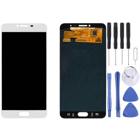 Original LCD Display + Touch Panel for Galaxy C7 / C7000(White) - LCD Screen by PMC Jewellery | Online Shopping South Africa | PMC Jewellery