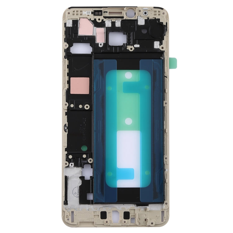 For Galaxy C7 Front Housing LCD Frame Bezel (Gold) - Frame Bezel Plate by PMC Jewellery | Online Shopping South Africa | PMC Jewellery