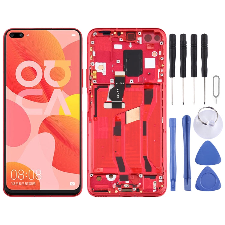 OEM LCD Screen for Huawei Nova 6 5G Digitizer Full Assembly with Frame(Red) - LCD Screen by PMC Jewellery | Online Shopping South Africa | PMC Jewellery