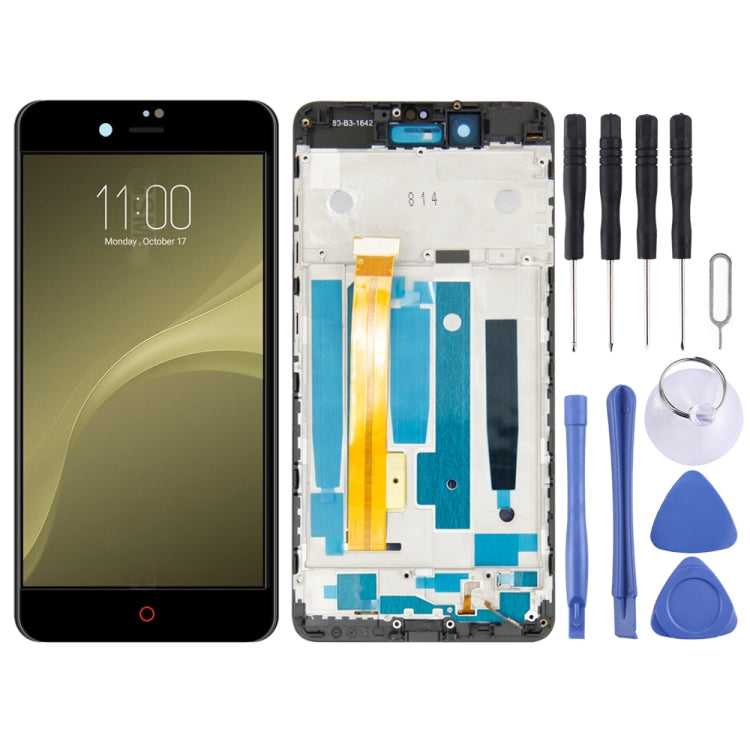 OEM LCD Screen for ZTE Nubia Z11 Mini S NX549J  Digitizer Full Assembly with Frame（Black) - For ZTE by PMC Jewellery | Online Shopping South Africa | PMC Jewellery