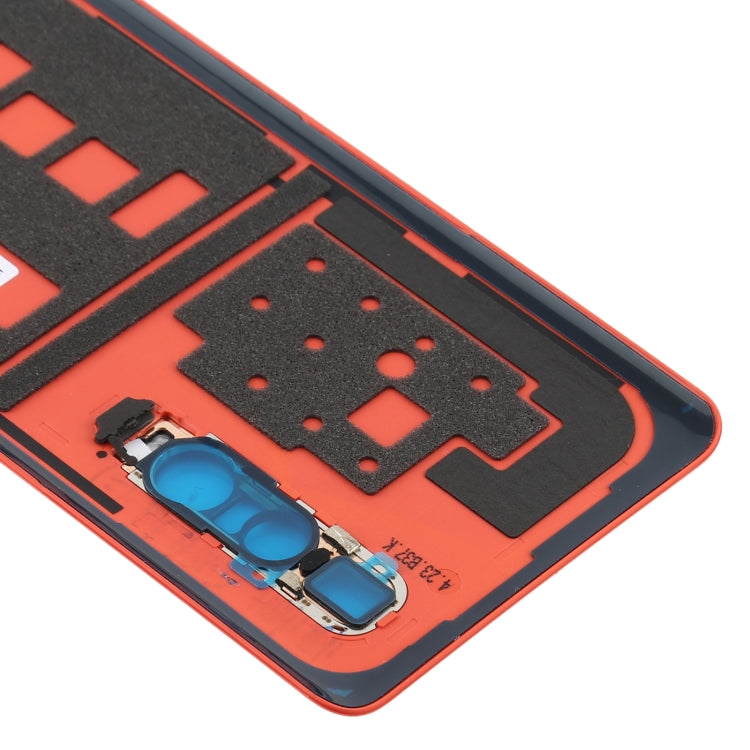 For OPPO Find X2 Pro CPH2025 PDEM30 Original Leather Material Battery Back Cover (Orange) - Back Cover by PMC TechLife | Online Shopping South Africa | PMC TechLife