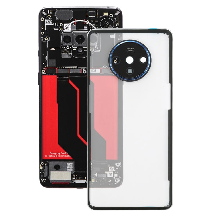 For OnePlus 7T Battery Back Cover With Camera Lens (Transparent) - free shipping - PMC TechLife - Order now!