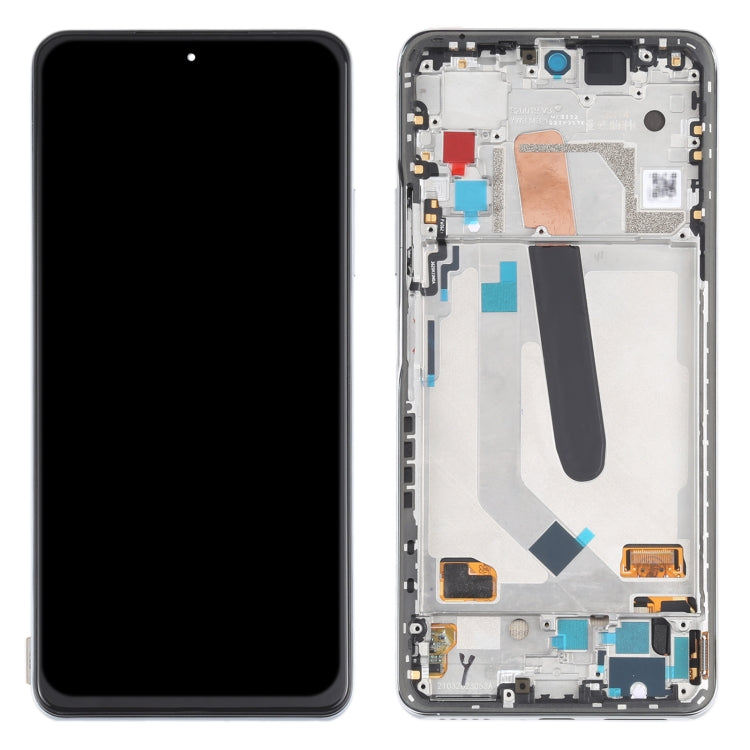 AMOLED Material Original LCD Screen and Digitizer Full Assembly With Frame for Xiaomi Redmi K40 / Redmi K40 Pro / Redmi K40 Pro+ / Mi 11i / Poco F3 / M2012K11AC M2012K11C M2012K11AG M2012K11G(Silver) - LCD Screen by PMC Jewellery | Online Shopping South Africa | PMC Jewellery