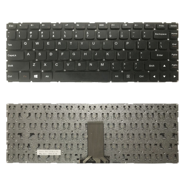 US Version Keyboard for Lenovo ideapad 500S-14 100S-14IBR 100S-14ISK U31 300S-14ISK - Replacement Keyboards by PMC TechLife | Online Shopping South Africa | PMC TechLife