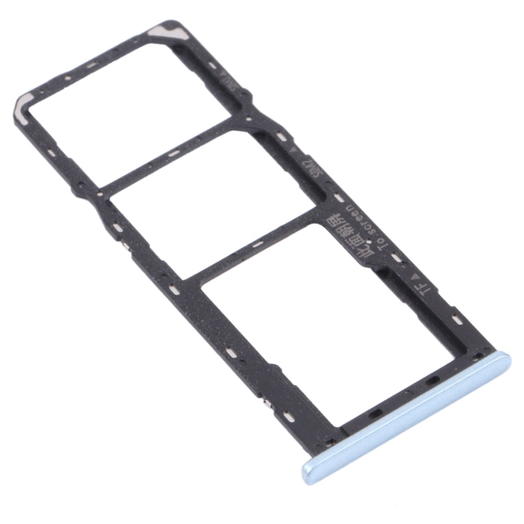 For OPPO A15 CPH2185  SIM Card Tray + SIM Card Tray + Micro SD Card Tray (Blue) - Card Tray by PMC TechLife | Online Shopping South Africa | PMC TechLife | Buy Now Pay Later Mobicred