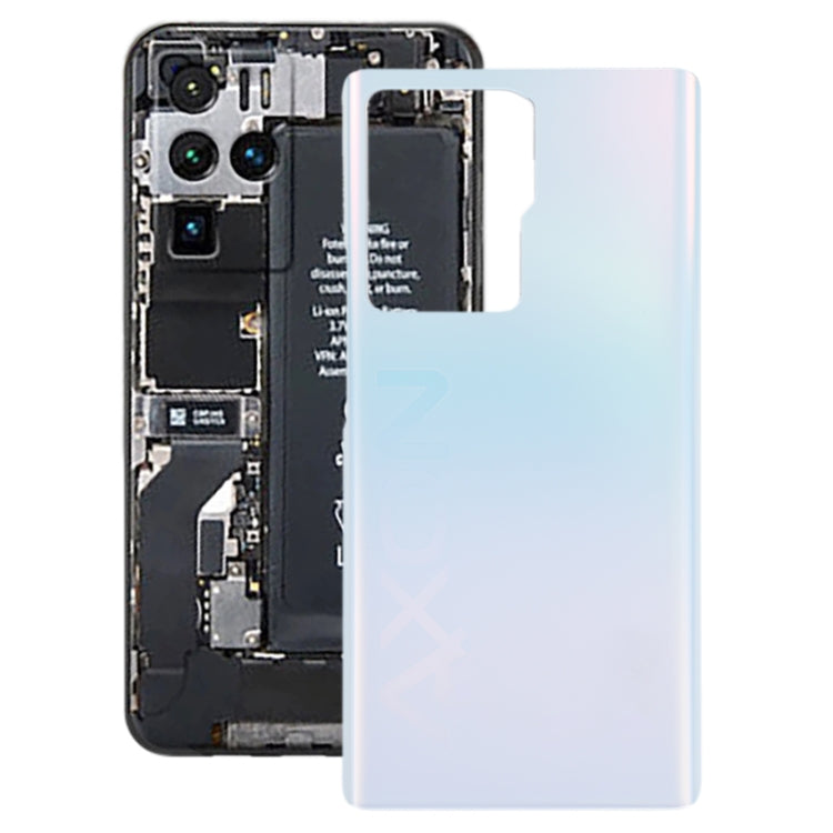 Glass Battery Back Cover for ZTE Axon 30 Ultra 5G(White) - For ZTE by PMC TechLife | Online Shopping South Africa | PMC TechLife