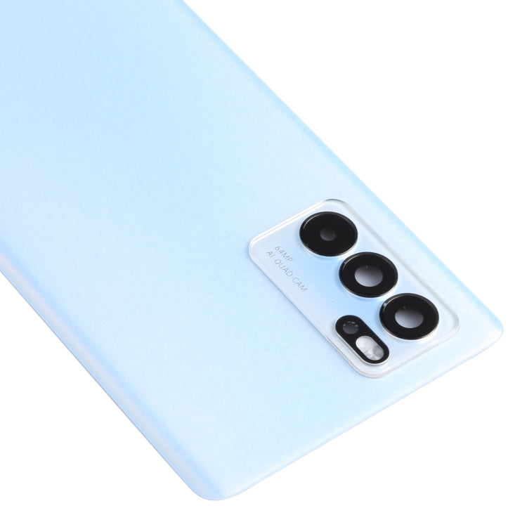 For OPPO Reno6 Pro 5G PEPM00, CPH2249 Original Battery Back Cover (Blue) - Back Cover by PMC TechLife | Online Shopping South Africa | PMC TechLife