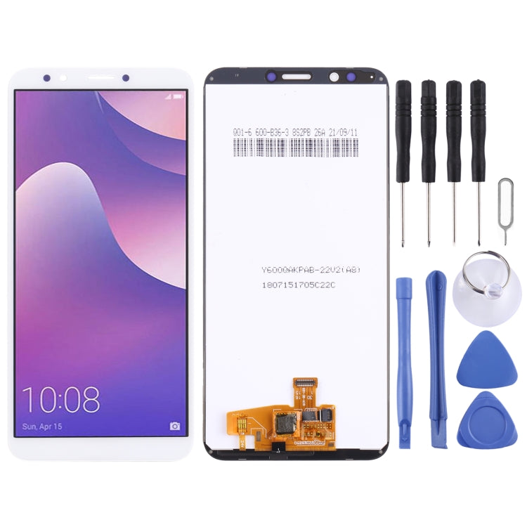 OEM LCD Screen for Huawei Y7 Pro 2018 with Digitizer Full Assembly(White) - LCD Screen by PMC Jewellery | Online Shopping South Africa | PMC Jewellery