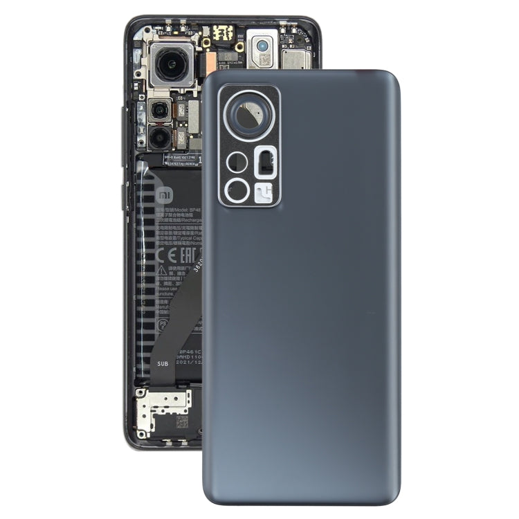 Original Battery Back Cover for Xiaomi 12(Black) - Back Cover by PMC TechLife | Online Shopping South Africa | PMC TechLife | Buy Now Pay Later Mobicred