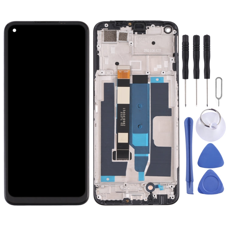 LCD Screen and Digitizer Full Assembly with Frame for OPPO Realme 8 5G(Black) - LCD Screen by PMC Jewellery | Online Shopping South Africa | PMC Jewellery