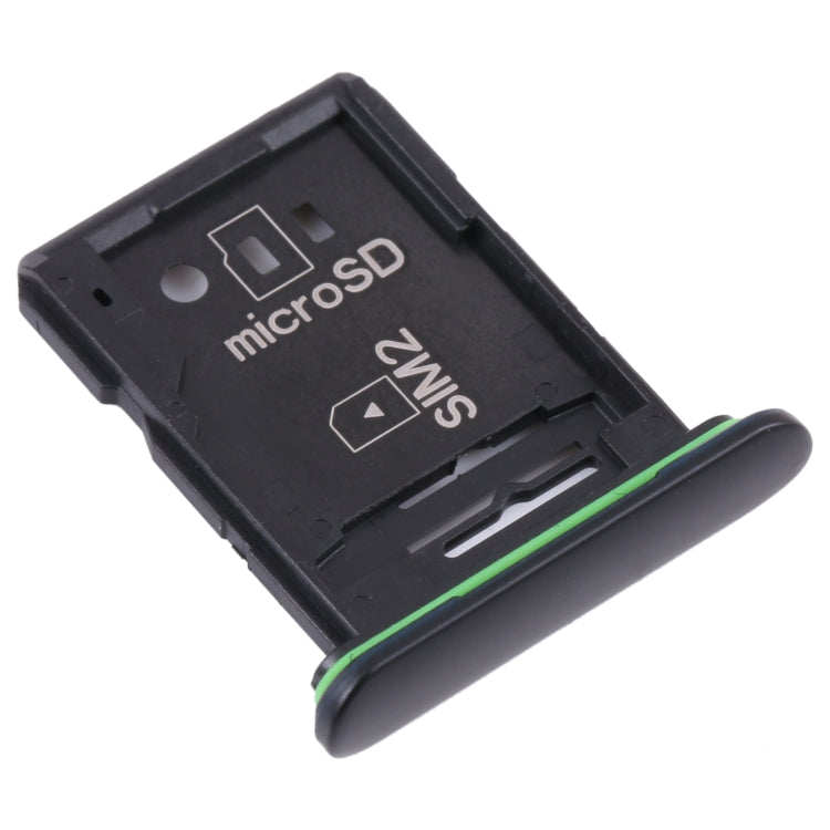 Original SIM Card Tray + SIM Card Tray / Micro SD Card Tray for Sony Xperia 10 III(Black) - Card Tray by PMC TechLife | Online Shopping South Africa | PMC TechLife