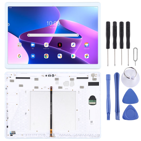 OEM LCD Screen for Lenovo Tab 5 Plus/M10 TB-X605L TB-X605F TB-X605M TB-X605 Digitizer Full Assembly with Frame (White) - LCD Screen by PMC Jewellery | Online Shopping South Africa | PMC Jewellery