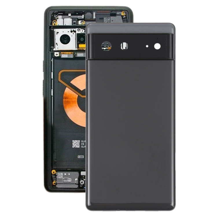 For Google Pixel 6 Battery Back Cover with Middle Frame(Black) - free shipping - PMC TechLife - Order now!