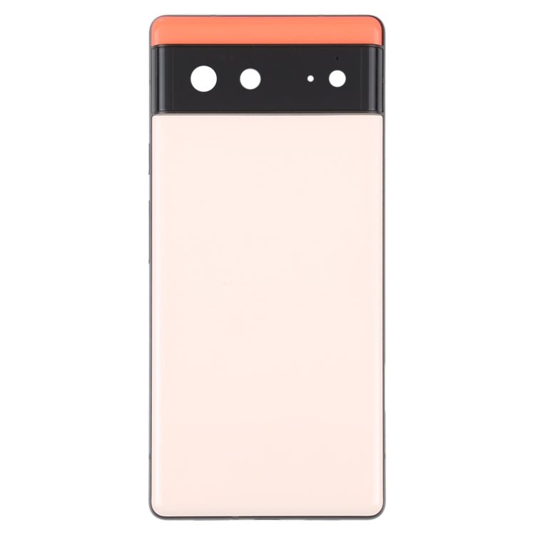 For Google Pixel 6 Battery Back Cover with Middle Frame(Pink) - Back Cover by PMC TechLife | Online Shopping South Africa | PMC TechLife
