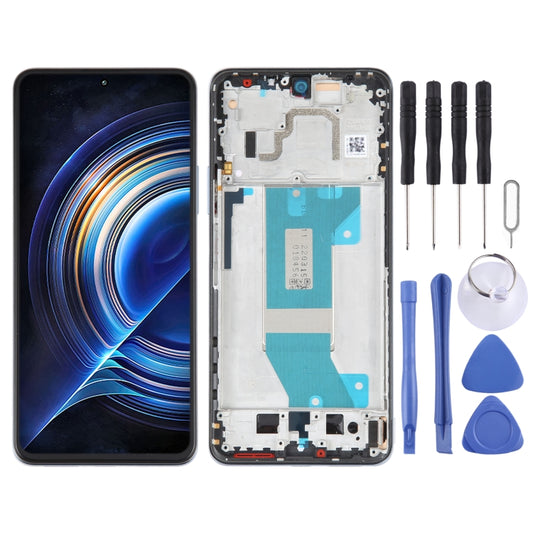 AMOLED Original LCD Screen For Xiaomi Redmi K50 / K50 Pro Digitizer Full Assembly with Frame (Blue) - LCD Screen by PMC Jewellery | Online Shopping South Africa | PMC Jewellery